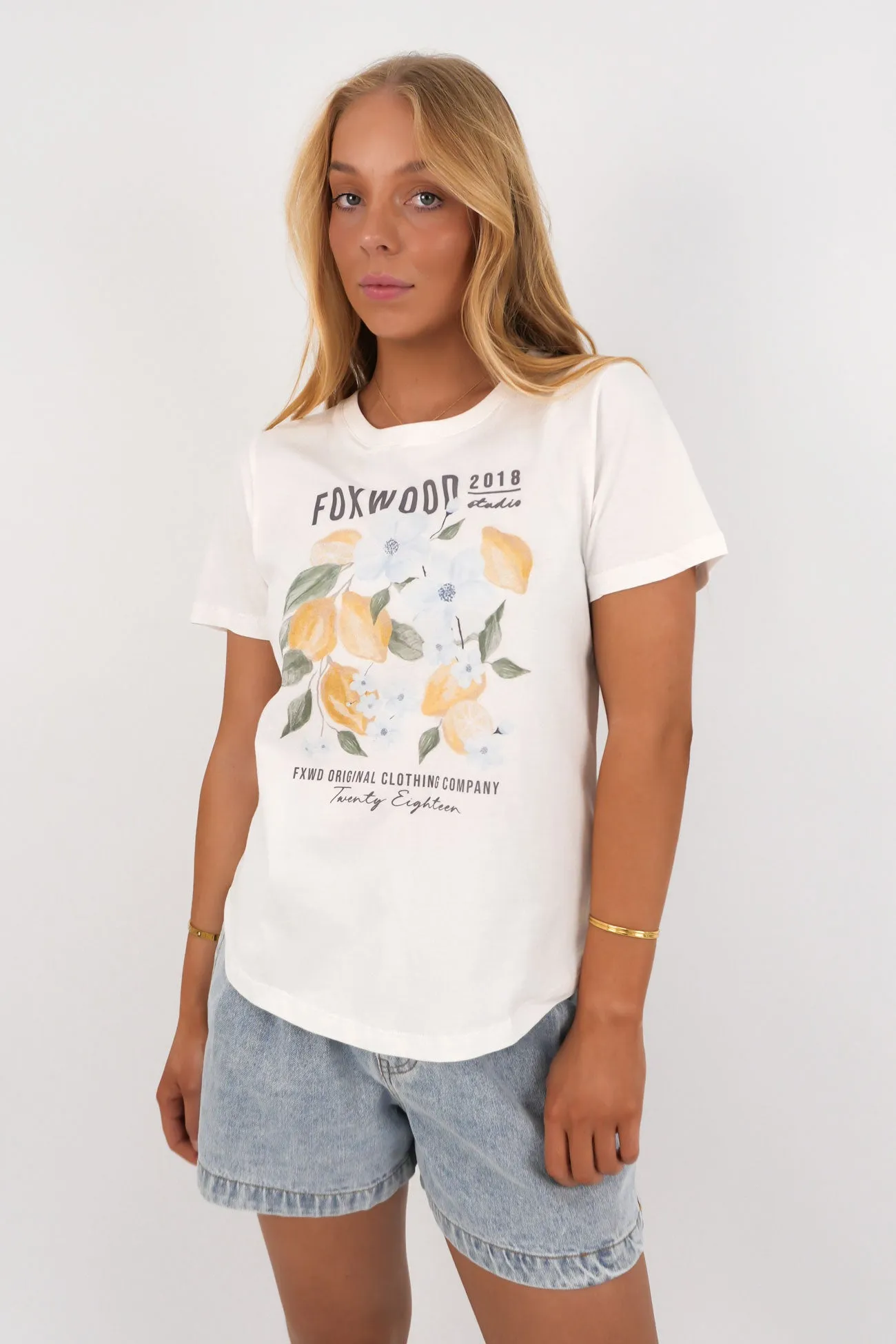 Prom Limoncello Tee Vintage White