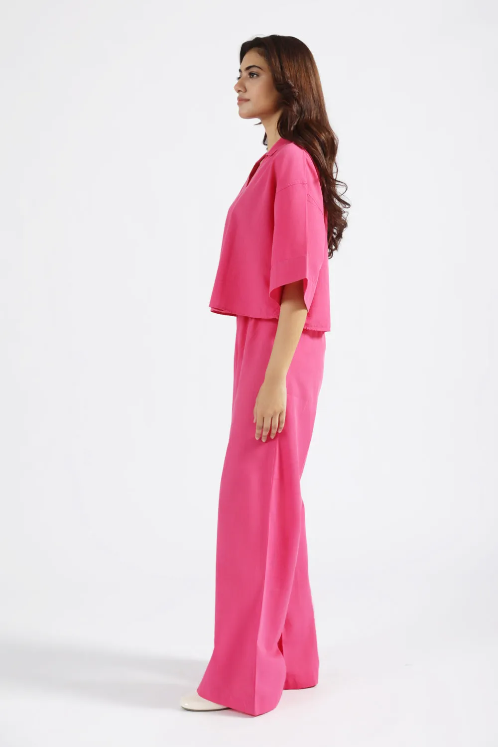 ExpandableSidePanels LINEN WIDE LEG TROUSERS