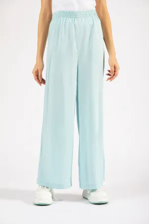 LINEN WIDE LEG TROUSERS WITH SLIT DETAIL Fashion-Forward