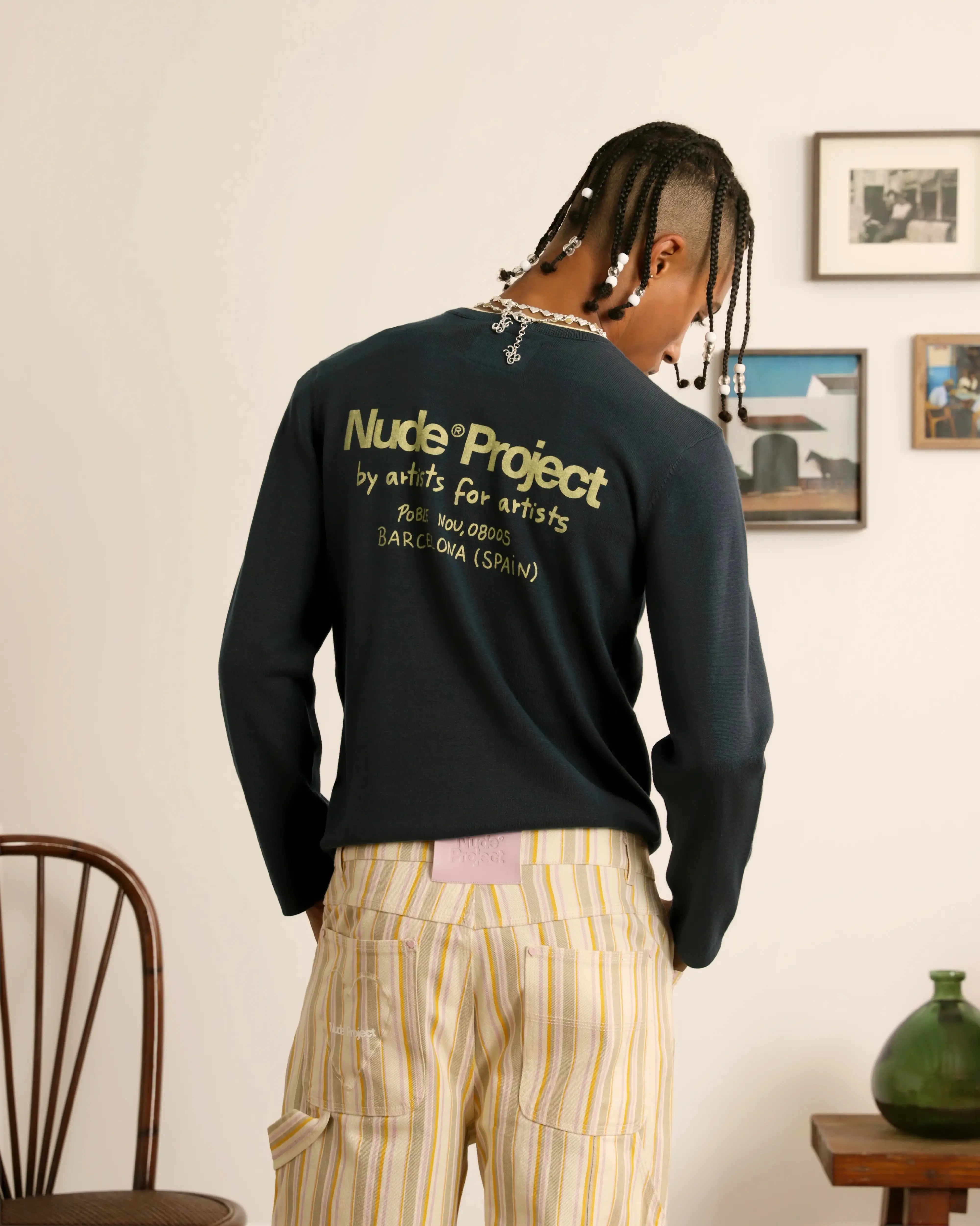 Brushed Inner Layer Liqueza Knit Ash