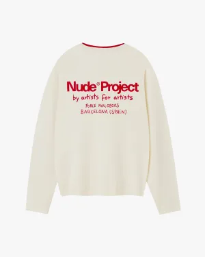 Liqueza Knit Marshmallow Layered Collar Option