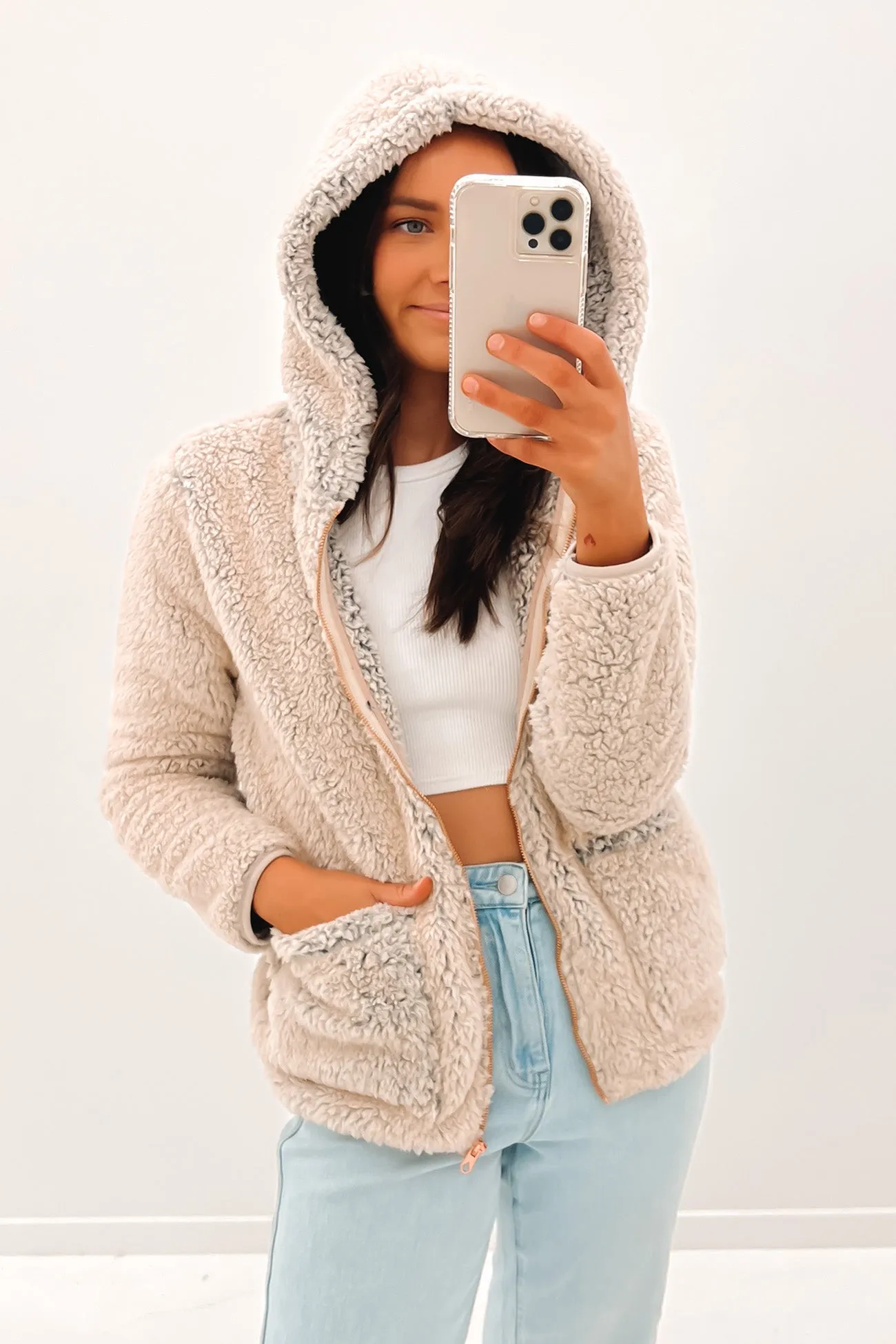 Lived In Lounge Phuz Up Jacket Sand RecycledPolyester