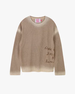 Local Knit Brown TemperatureRegulating Fabric Circular Knit Pattern