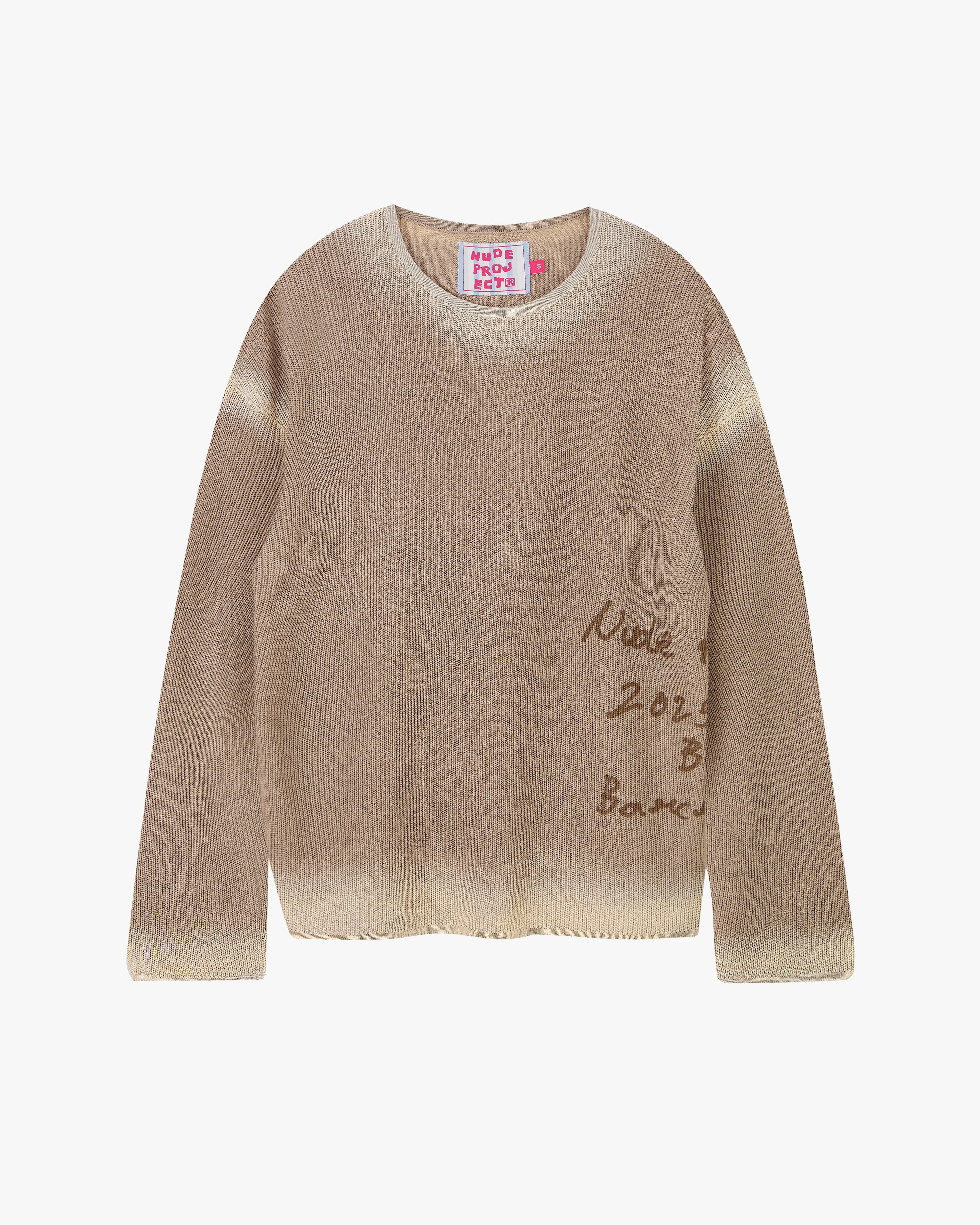 Local Knit Brown TemperatureRegulating Fabric Circular Knit Pattern