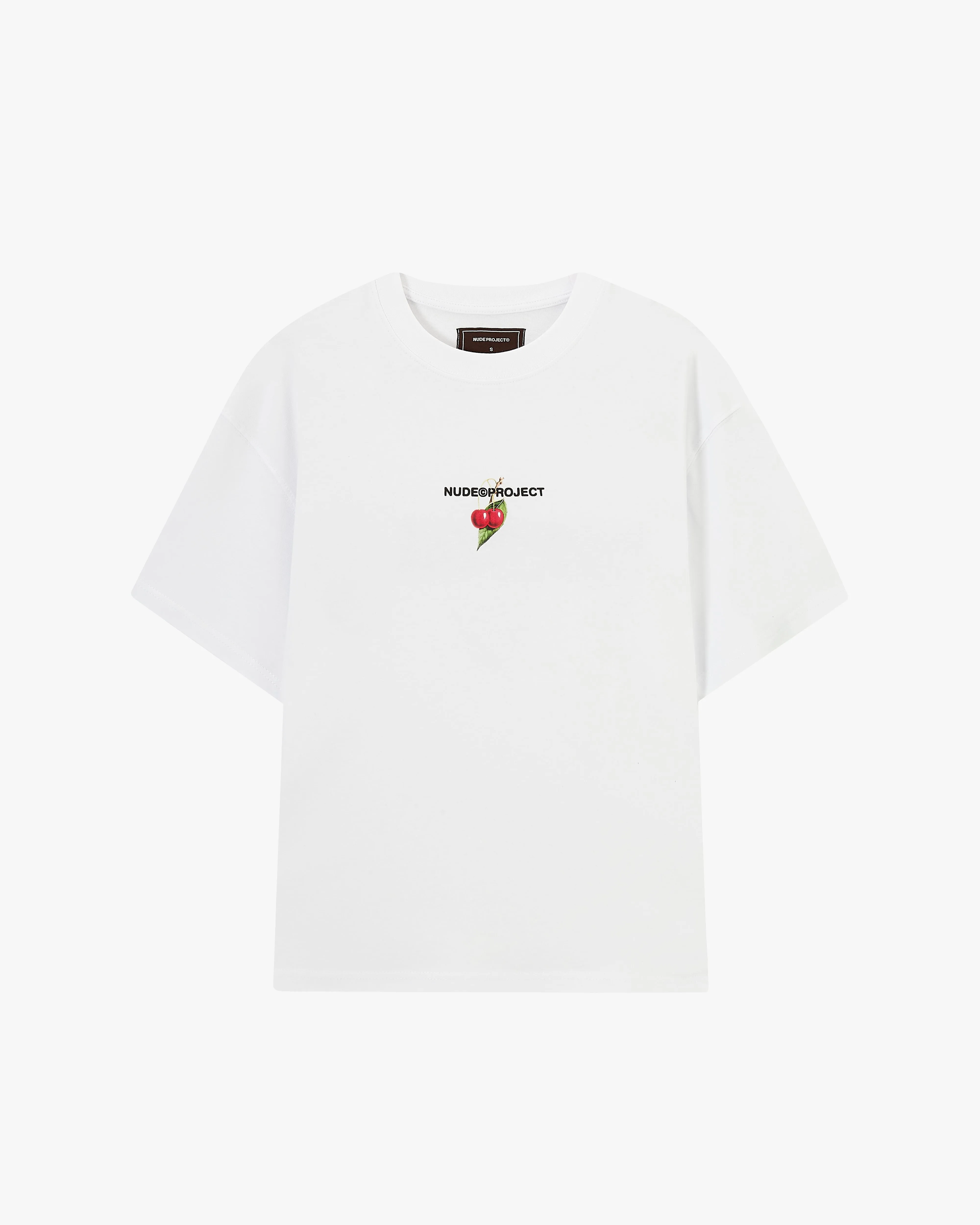 Star Fit Locally Hated Cherry Tee White