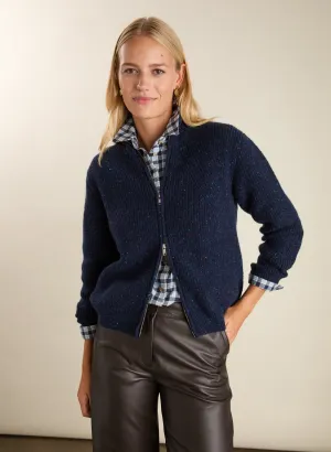 Anti Pilling Technology Lonnie Wool Blend Zip Cardigan