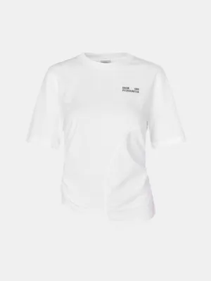 Raw Edge Hem Josje Tee Bright White