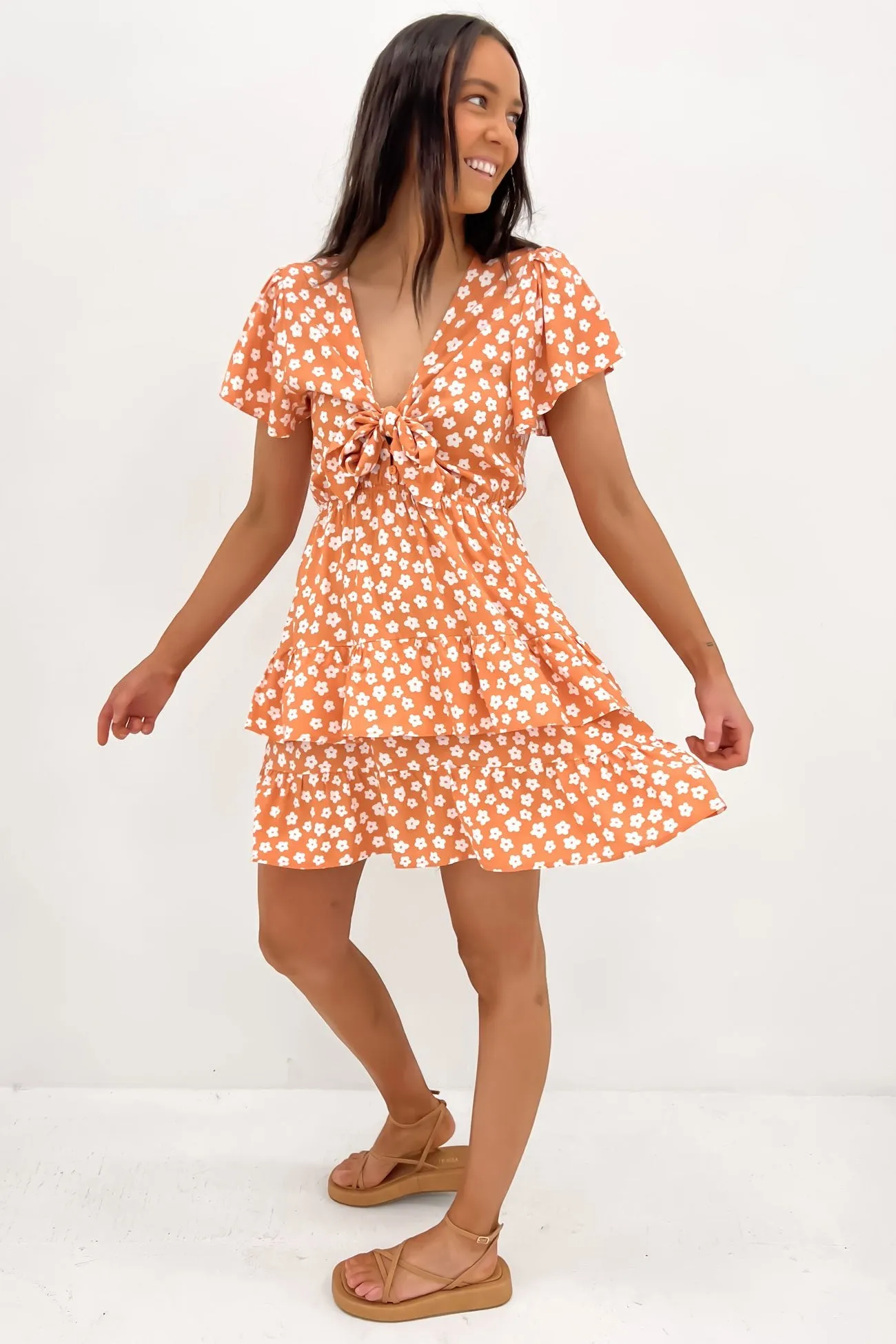 Fit Easy Lottie Mini Dress Orange
