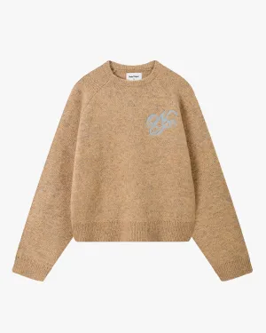 Le Marais Knit Sweater Sand Non Restrictive Cuff