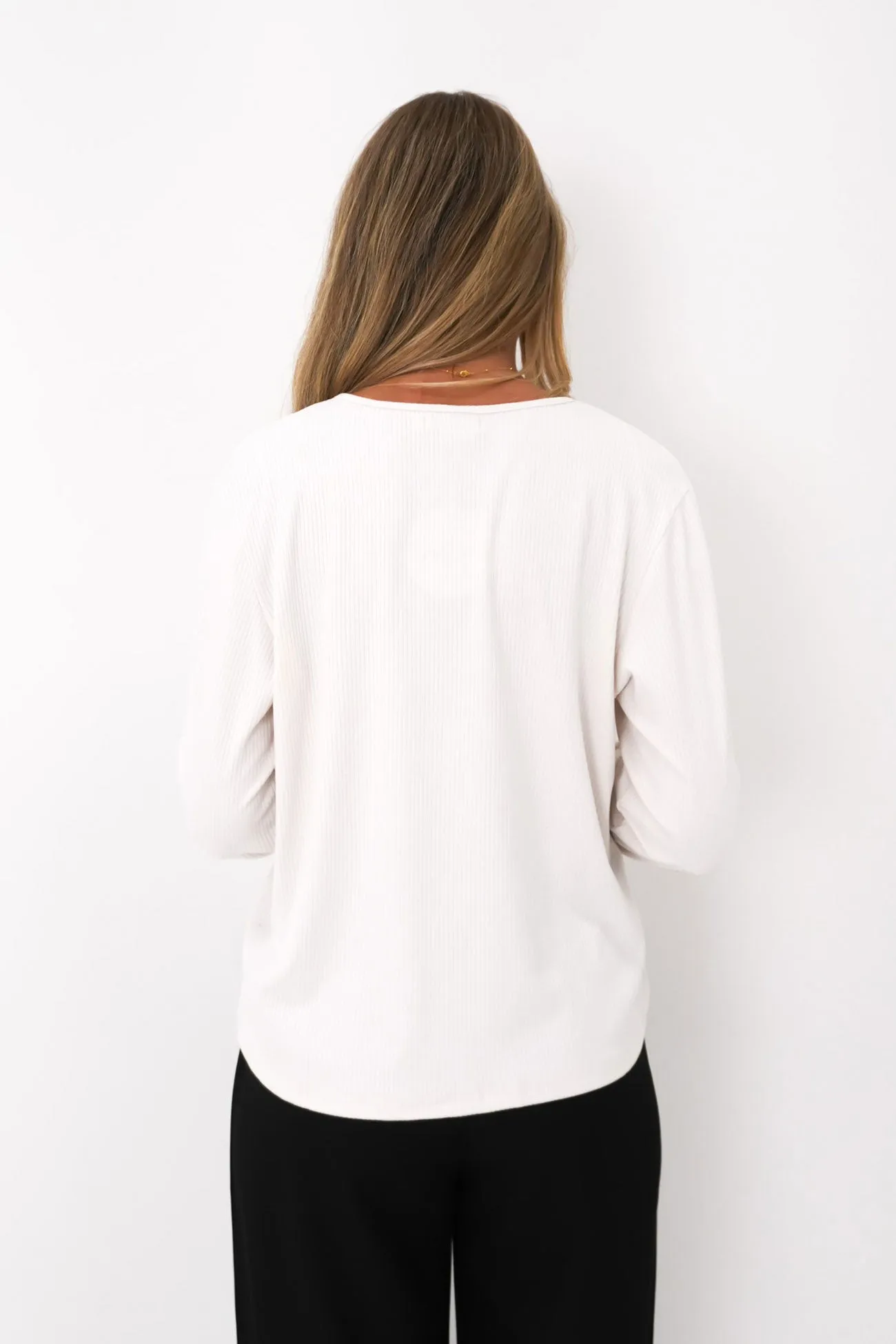 TensionAdjustedWaistband Lucca Long Sleeve White