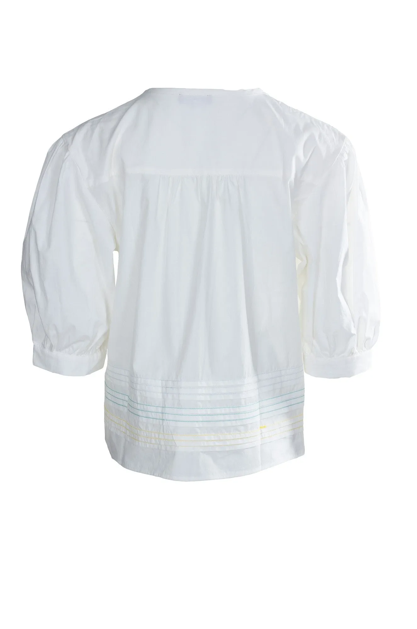 100% Cotton Voile Top | WHITE | 6422A1 Elegant Pants Breathable Style