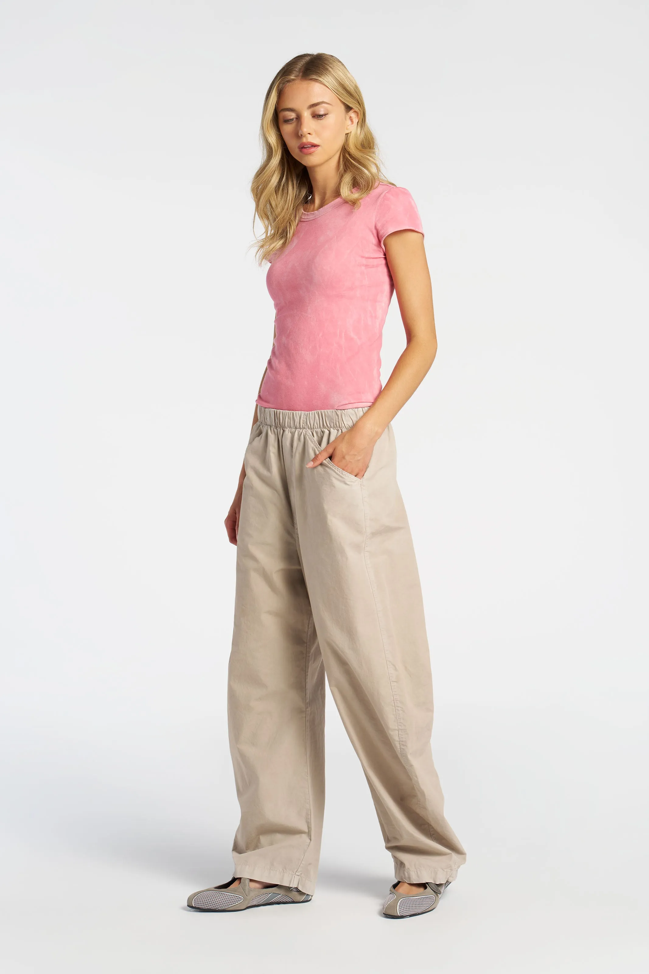 Moisture Wicking Fabric Minimalist Design Marbella Cap Sleeve Tee