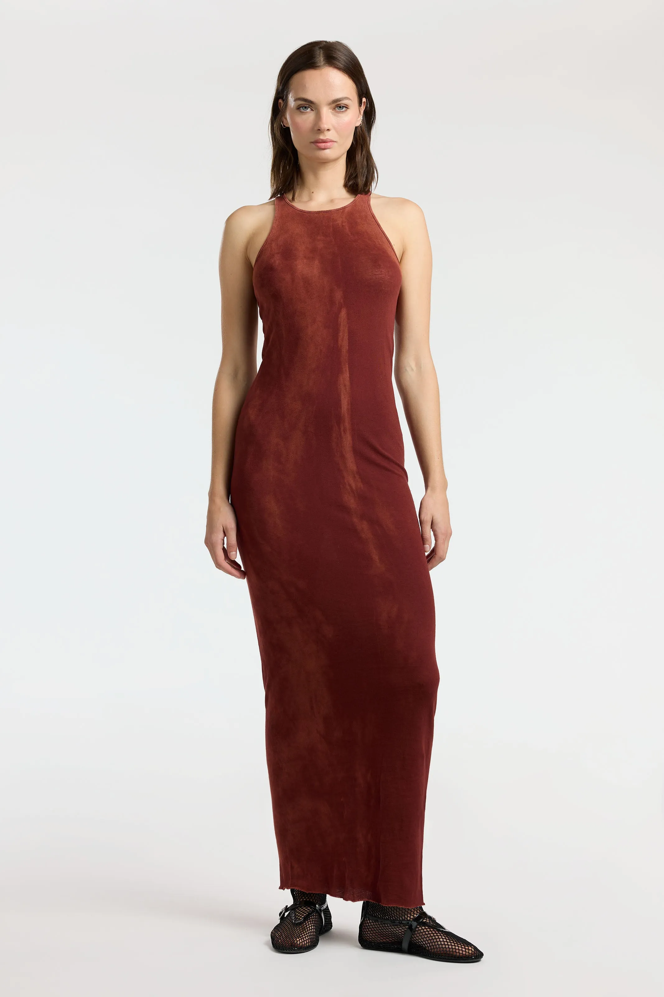 Marbella Maxi Dress Sleek Draping Removable-Straps