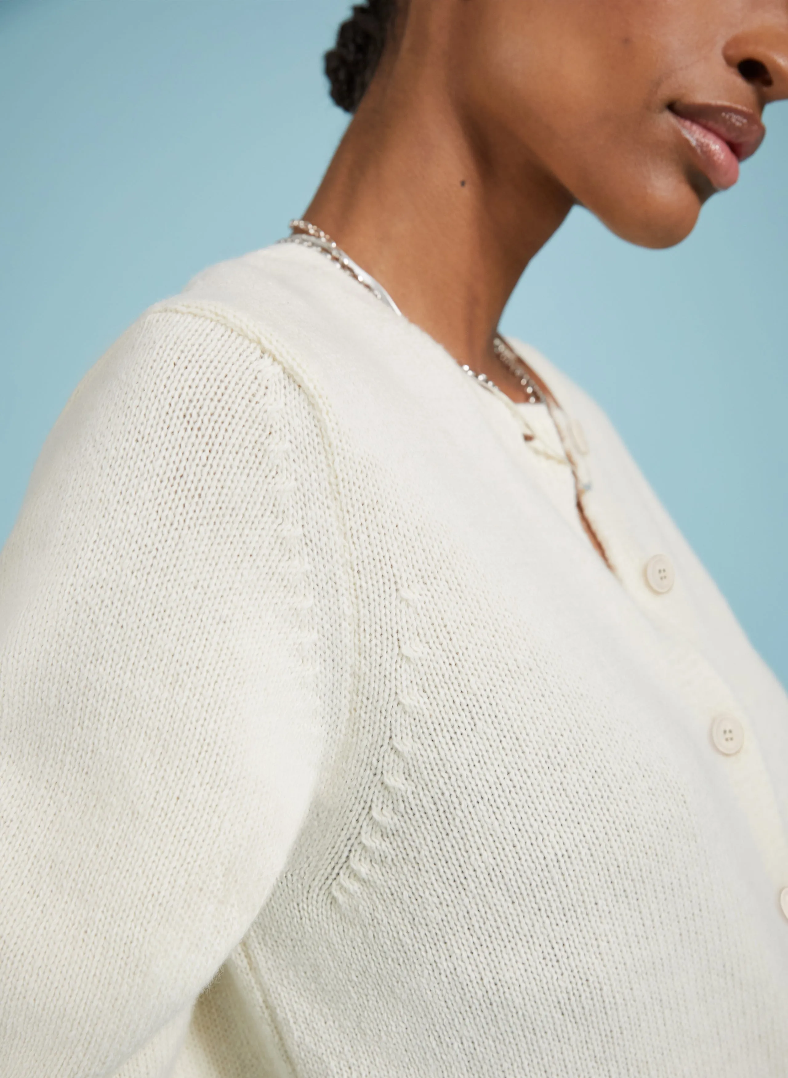 Marie Wool Blend?Crew Neck Cardigan Daily Trend