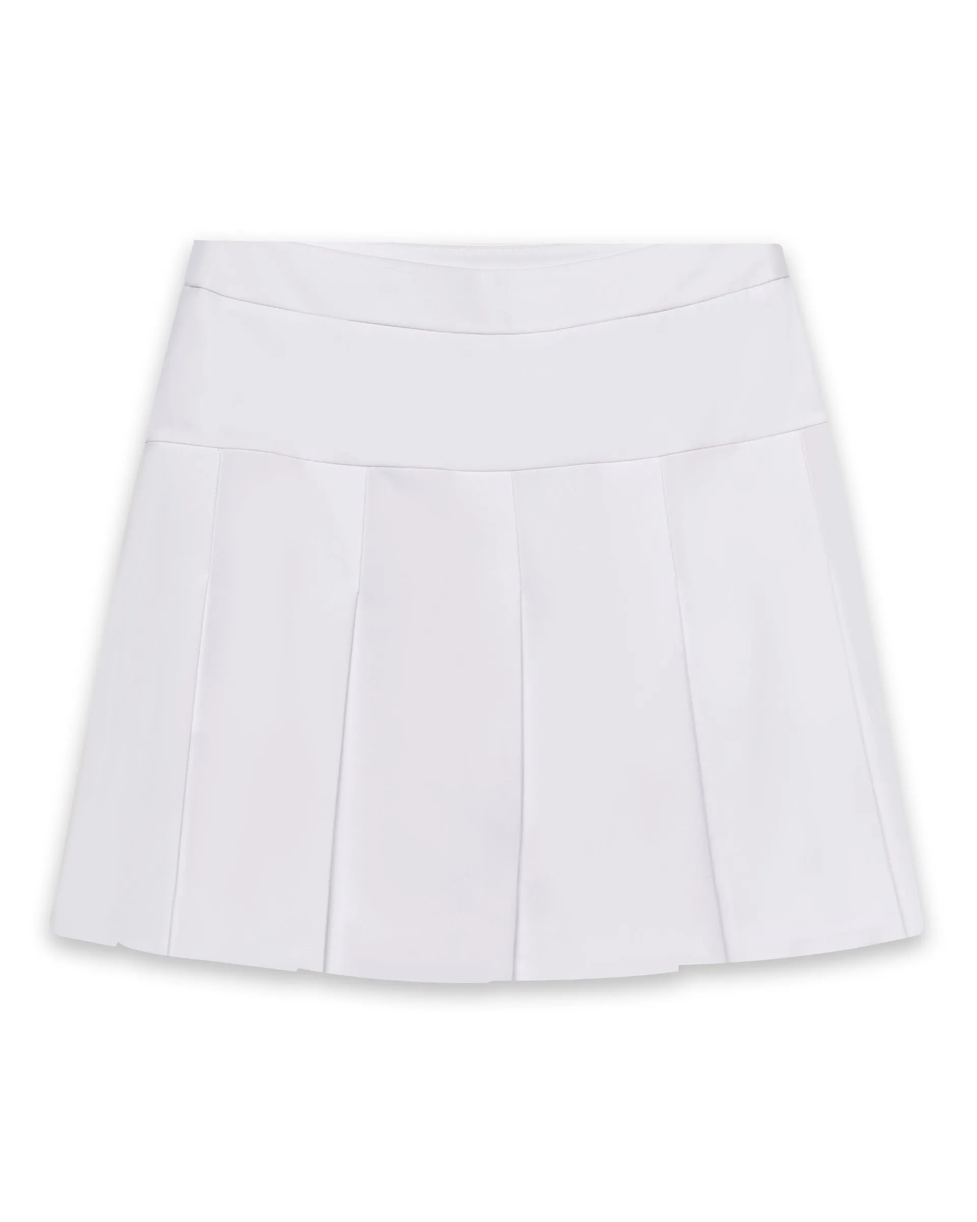 Double Layered Design Fresh Texture Martina Skort - White