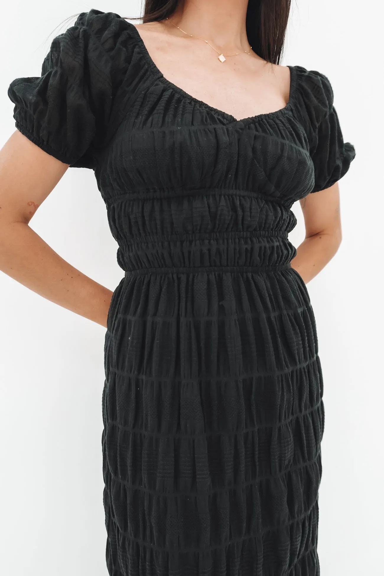 Maude Maxi Dress Black All-season