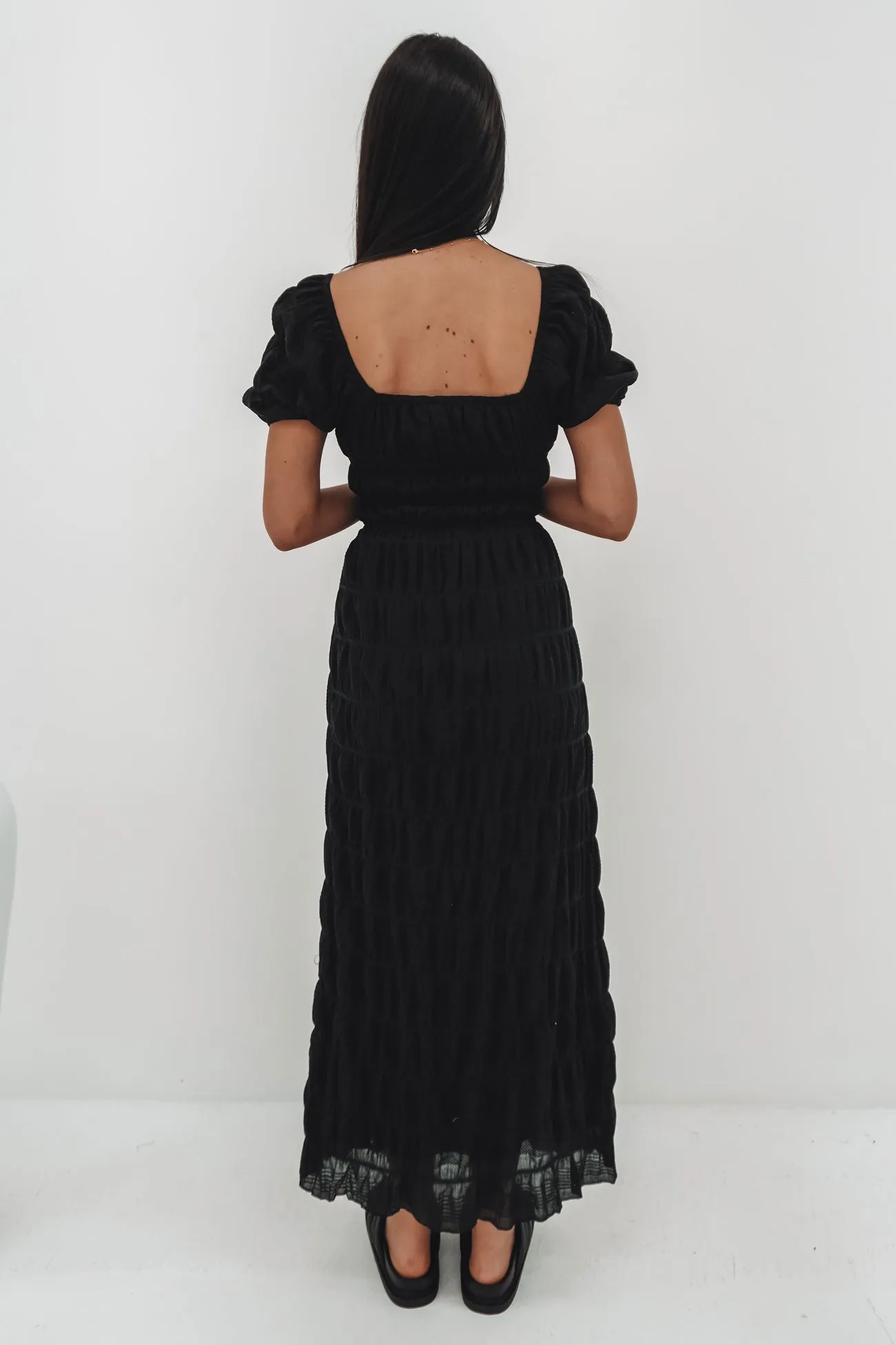 Business casual Smart Vibe Maude Maxi Dress Black