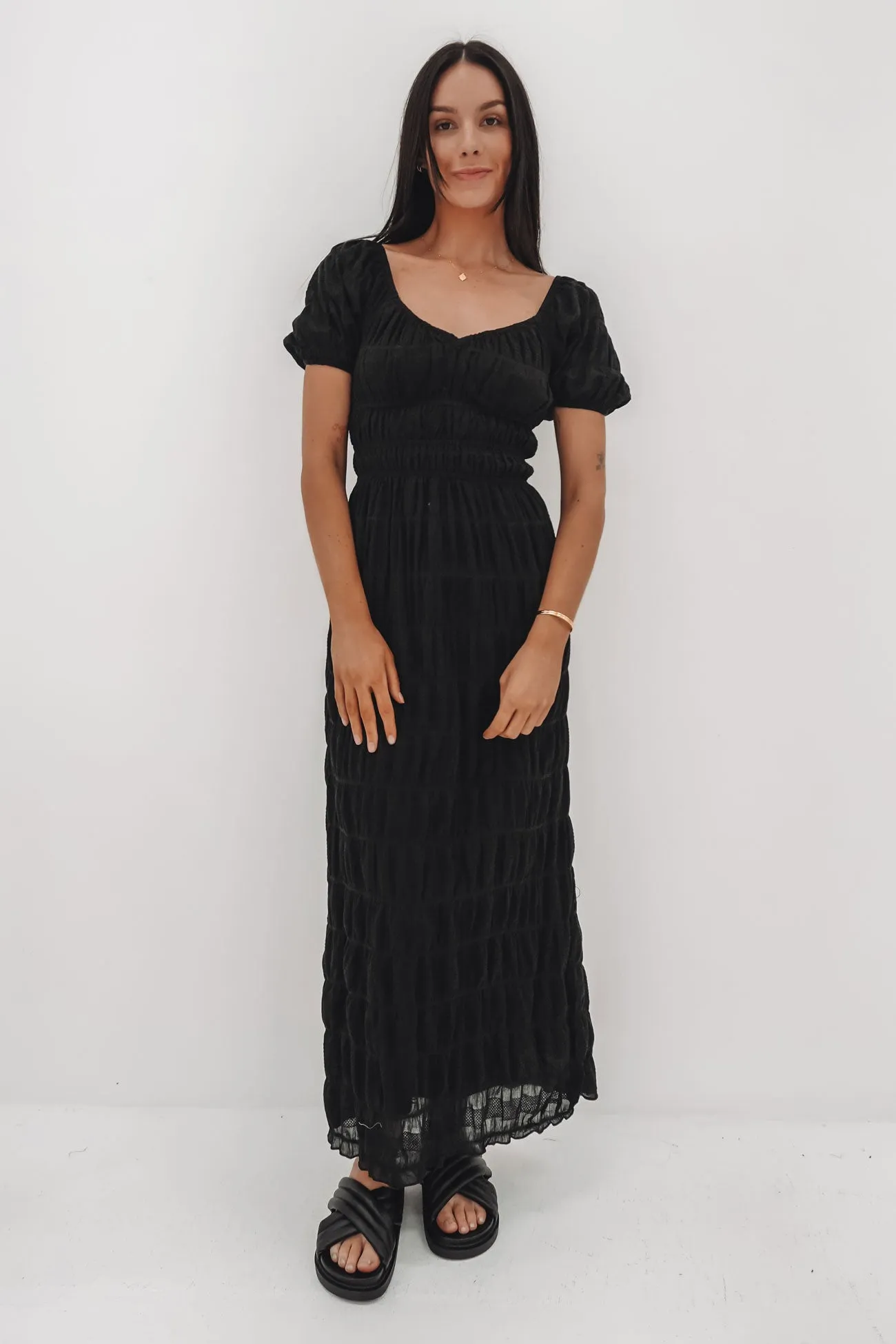 Farm Air Maude Maxi Dress Black