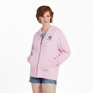 Women's Sweet Daisy Simply True Fleece Zip Hoodie Popular Water Resistant