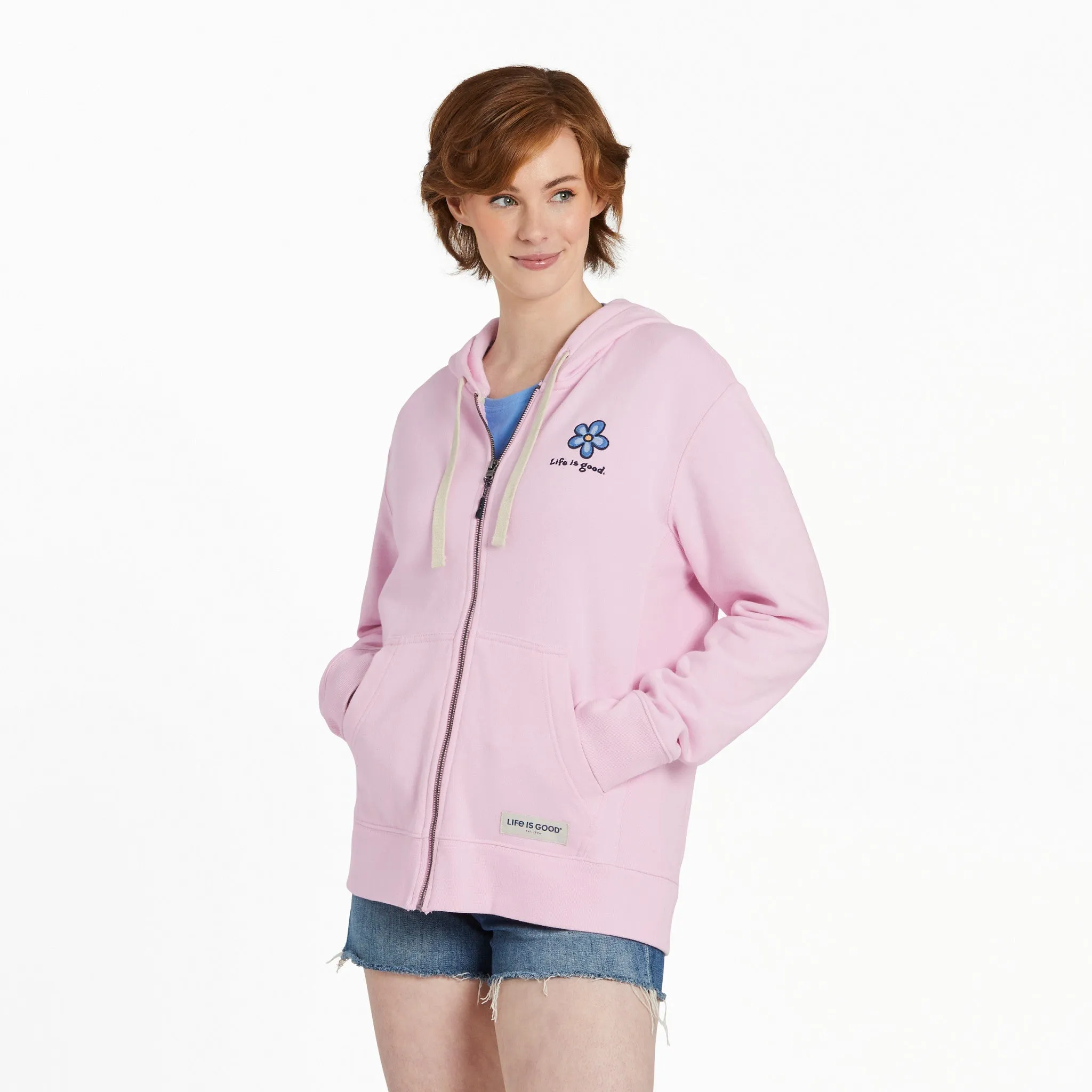 Women's Sweet Daisy Simply True Fleece Zip Hoodie Popular Water Resistant