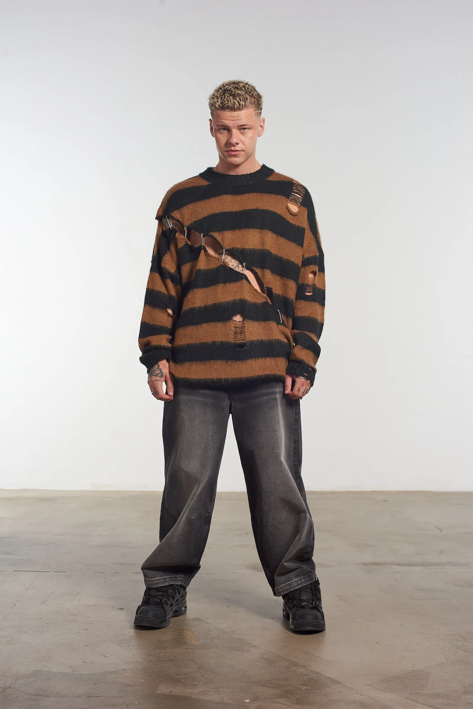 Urban Layer Weekend Style Menace Stripe Knit