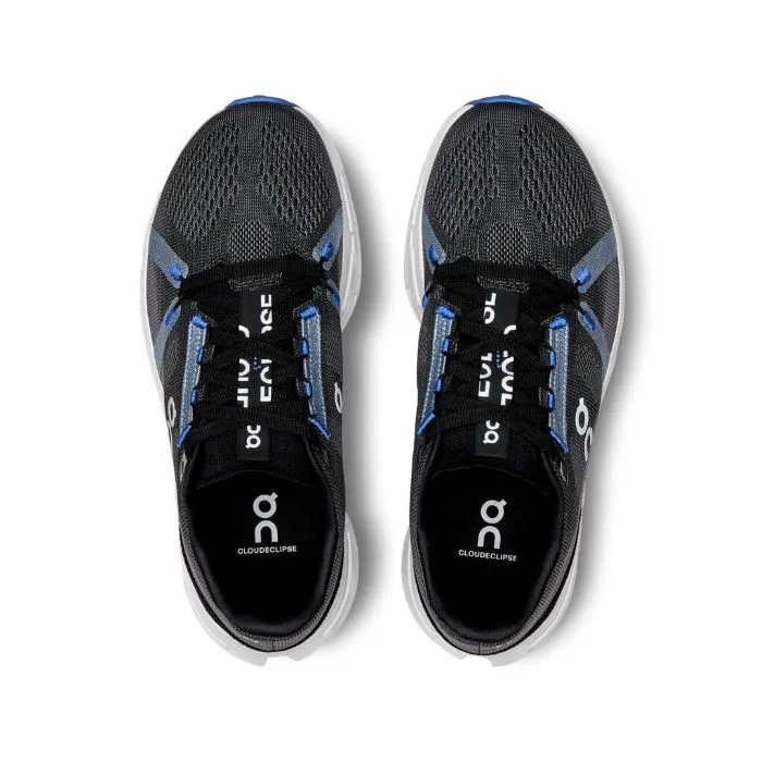 Womens On Running Cloudeclipse in Black/Frost Tear Resistant Upper