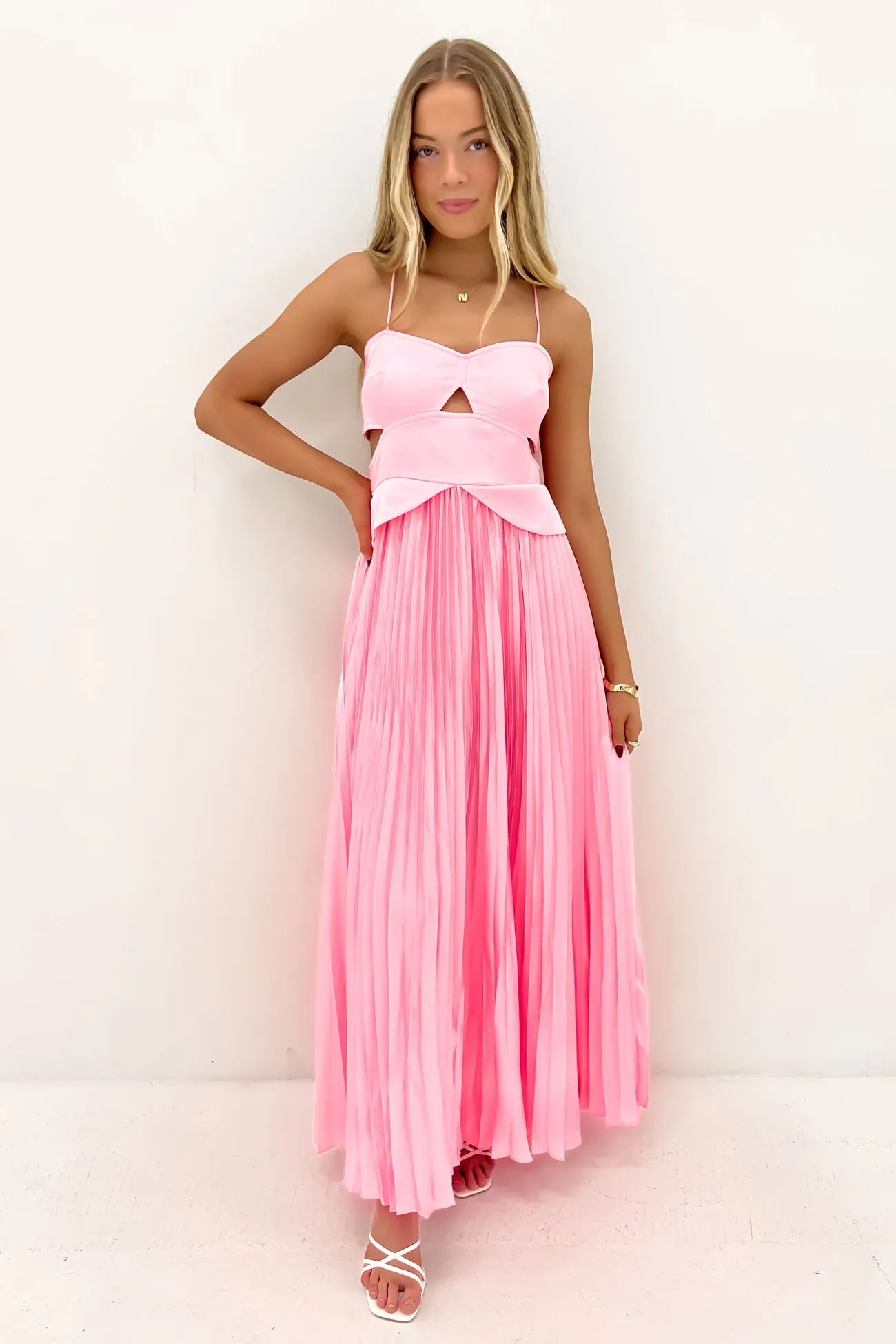 Parker Maxi Dress Pink Easy Elegance