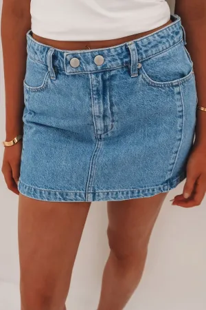 Mid Mini Moto Skirt Blue Monday Outfit Flow Polished Fit