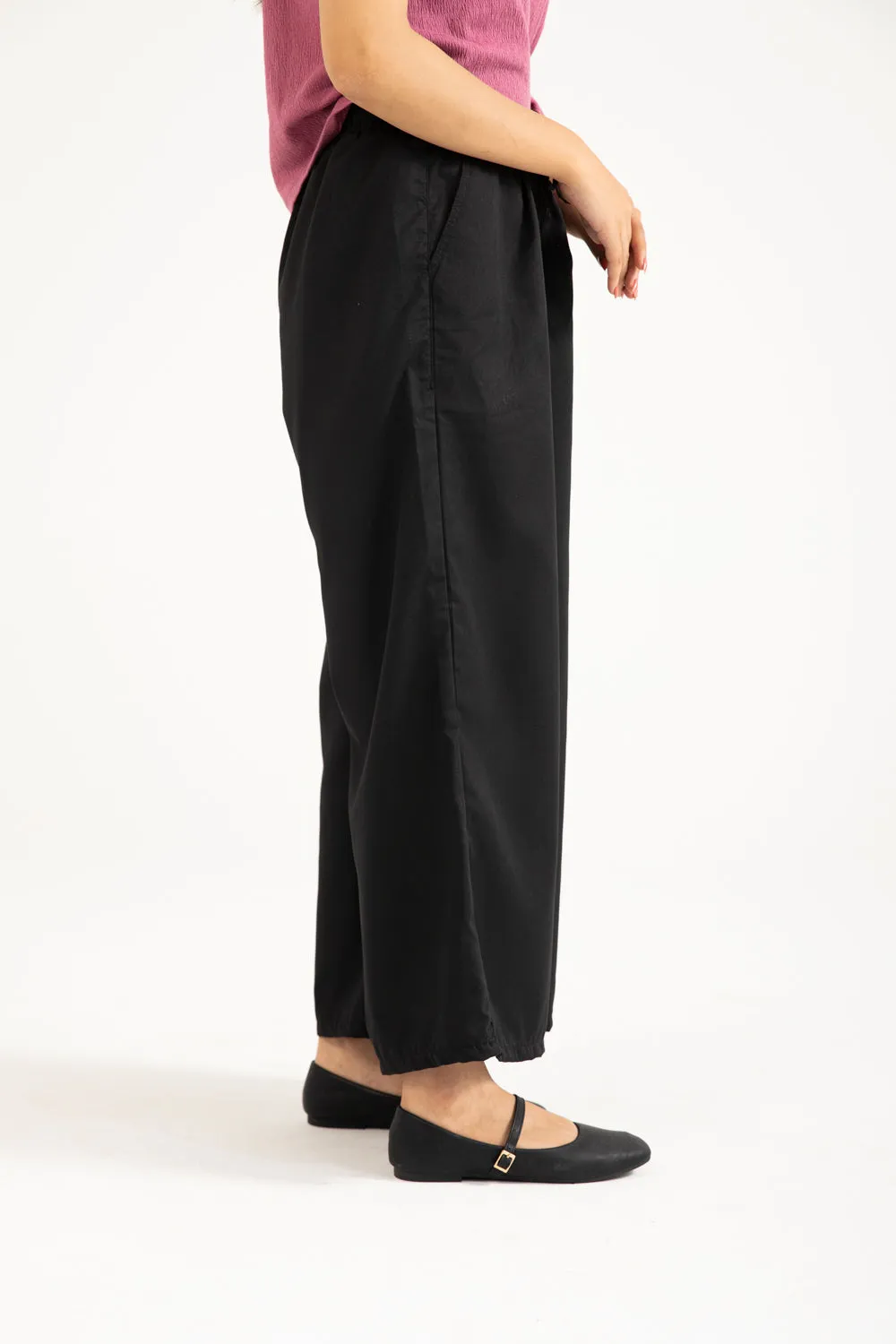 Eco Friendly Dye Process Soft Waistband WIDE LEG TROUSER
