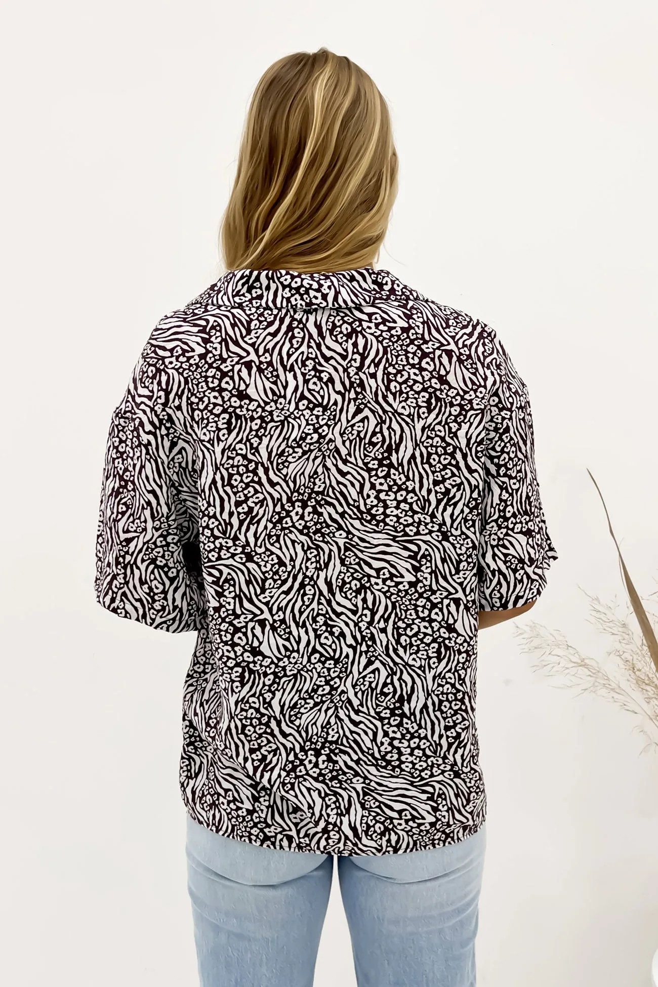Mika Shirt Print Breathable Comfort Versatile Fit