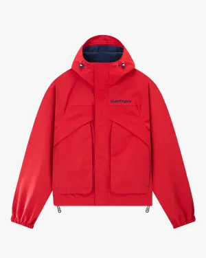 Milestones Windbreaker Jacket Red mesh ventilation