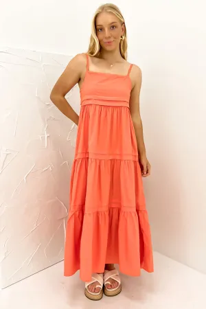 Trend Focused Esme Maxi Dress Coral