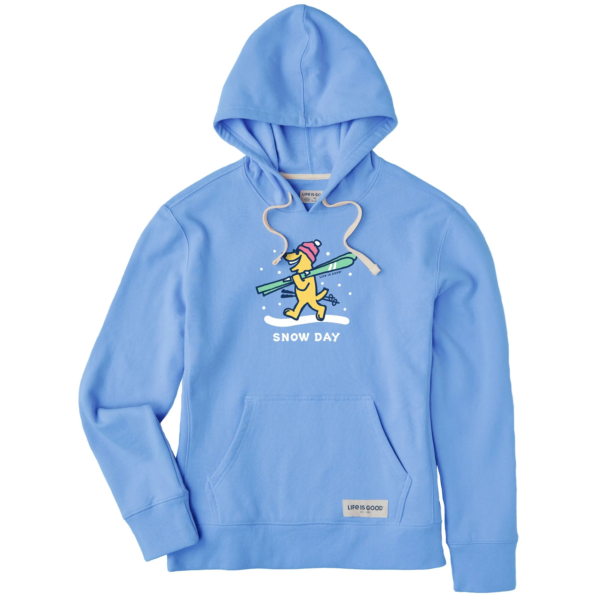 Women's Rocket Ski Snow Day Simply True Fleece Hoodie Relaxed Vibes
