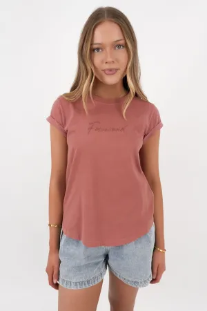 MoistureWickingFabric Signature Tee Ash Rose