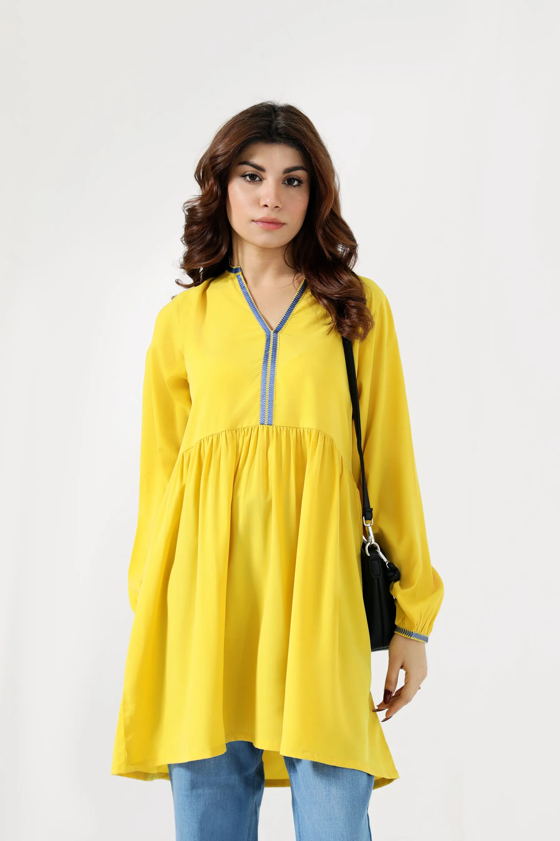 EMBROIDERED SHORT DRESS Tiered Skirt Photo Bright