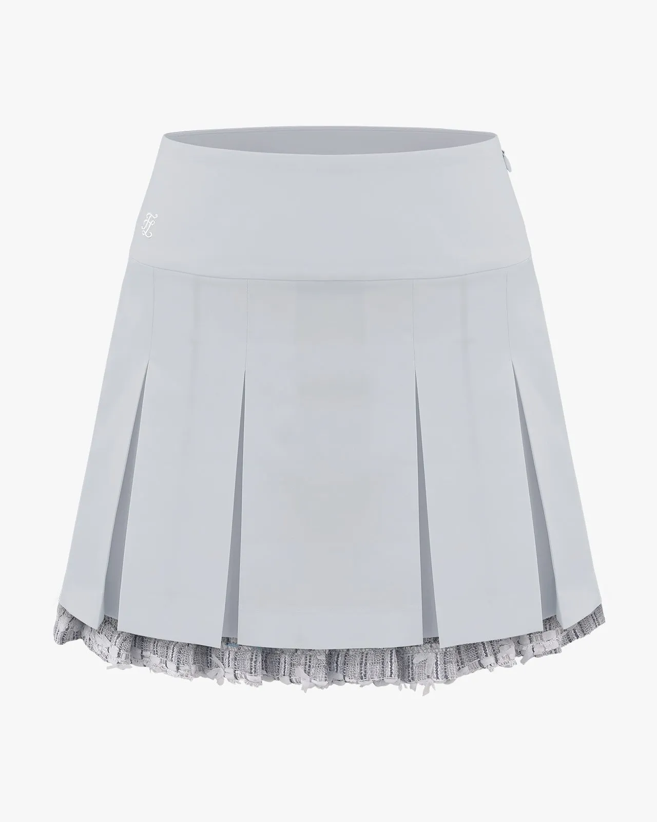 [Final sale] Malhia Kent Tweed Skirt - Grey Waist Defining
