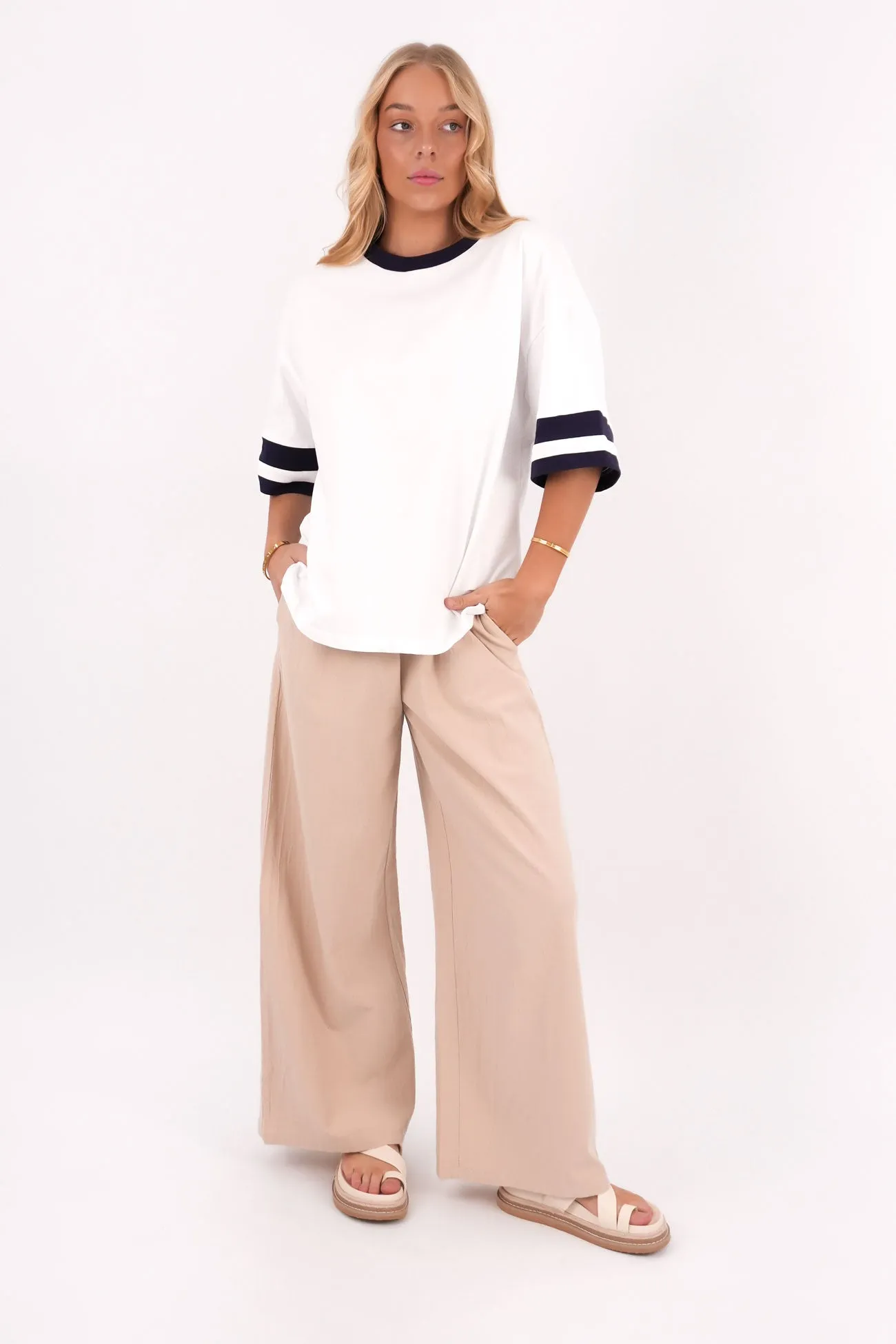 Comfort Style Comfort Design Fit Della Tee White Navy