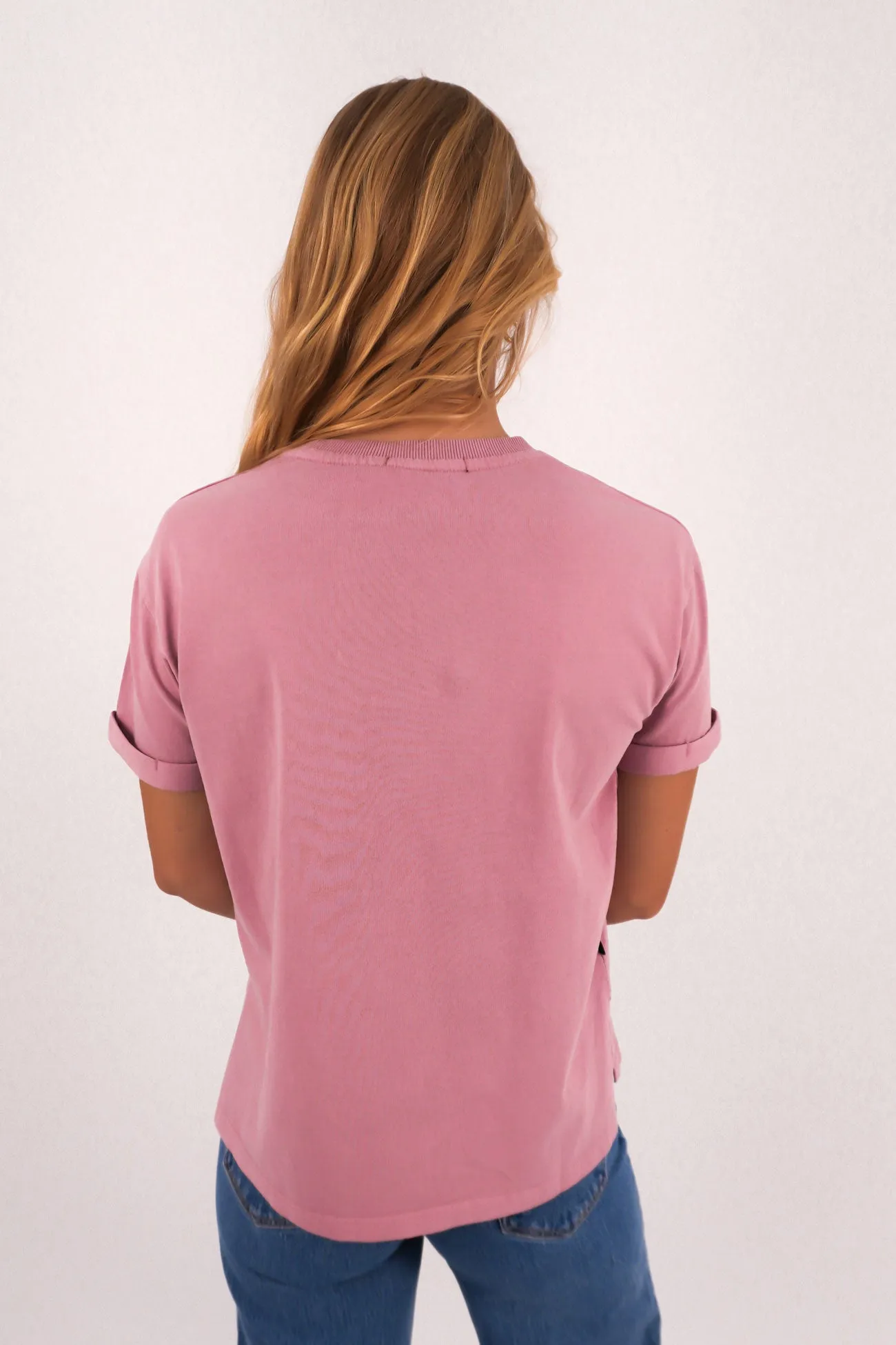 AAE Washed Tee Quartz Pink Light Style light layering