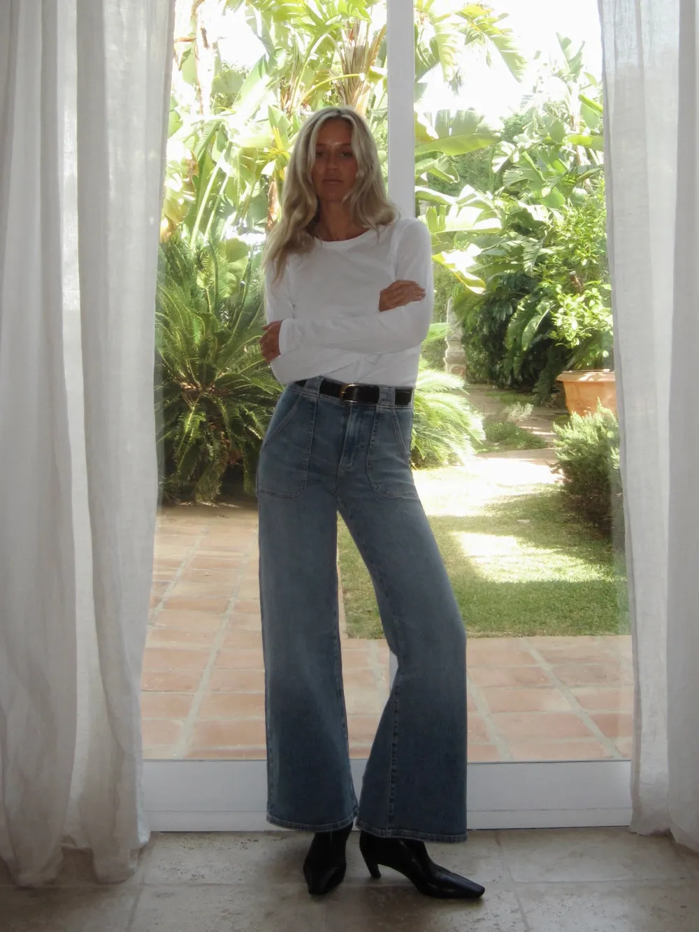 Modern Pocket Jean -- Carpenter Organic Cotton Blend Breathable mesh