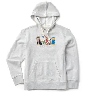 Women's Dog Days of Summer Baseball Simply True Fleece Hoodie Short product snowboarding suitable thrill