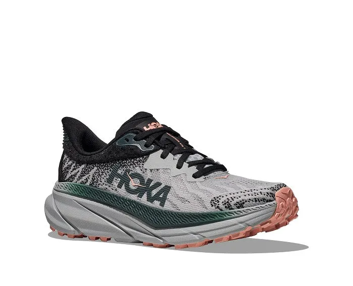 nylon - upper shoes UV - protection Womens Hoka Challenger ATR 7 Wide in Harbor Mist/Spruce