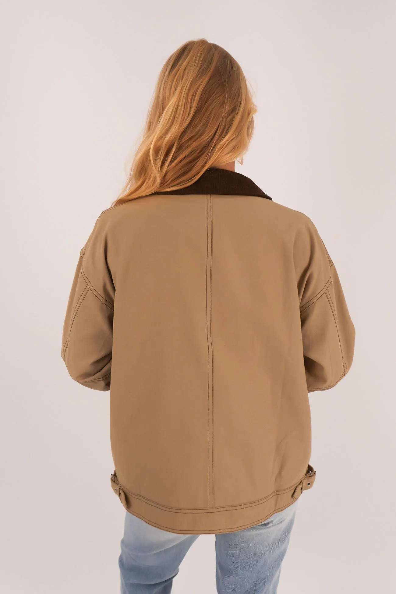 Charles Jacket Natural ReinforcedSeams NonRestrictiveFit