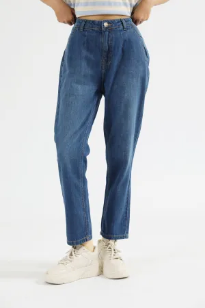 Form Fitting Machine washable MOM FIT DENIM