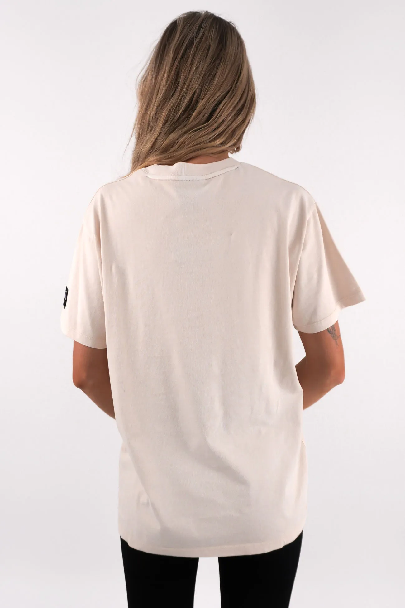 Sporty Layer Abrasion Resistant Fabric Monogram Relaxed Tee Vanilla