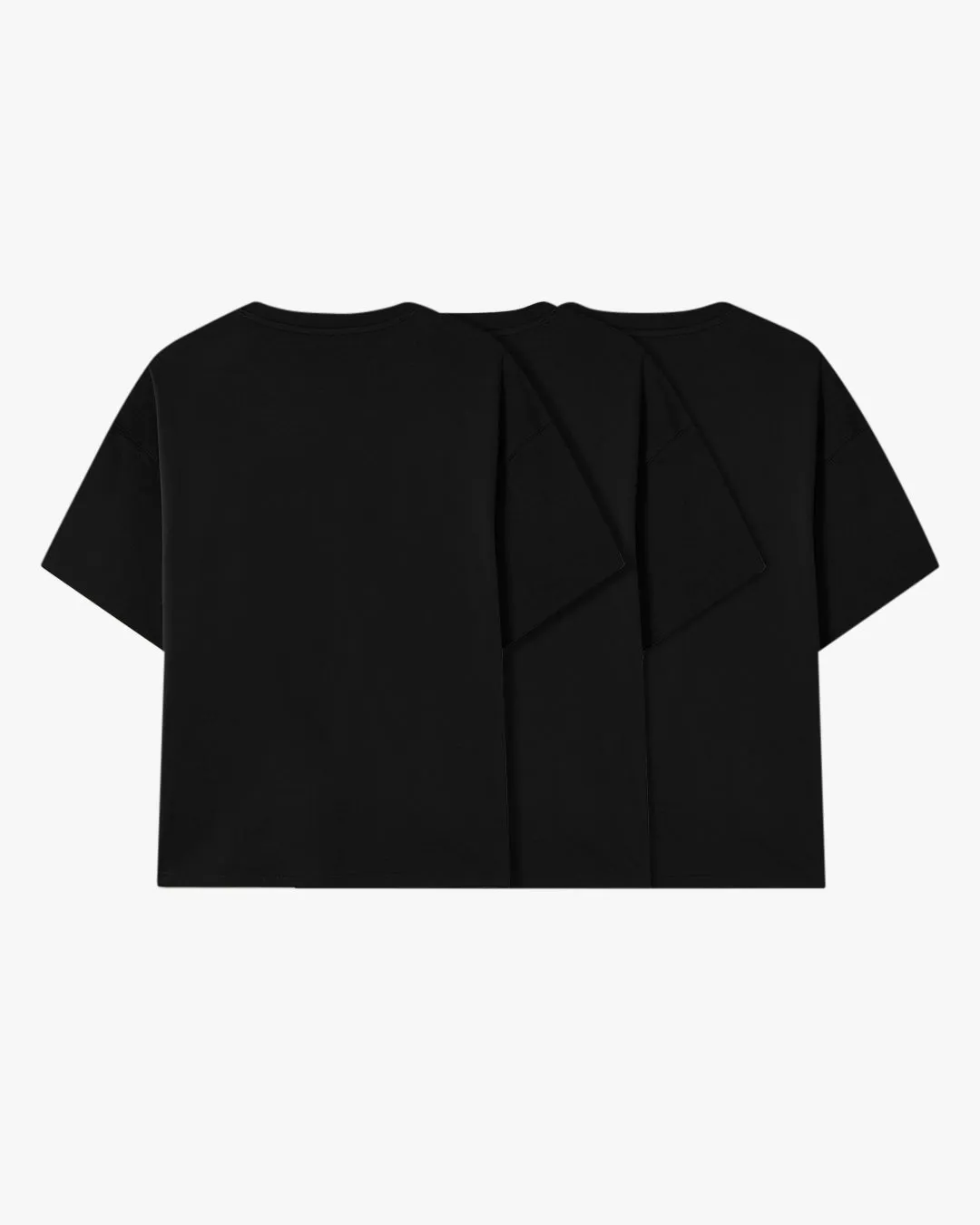 Basic Tee Black 3xPack Sharp Line
