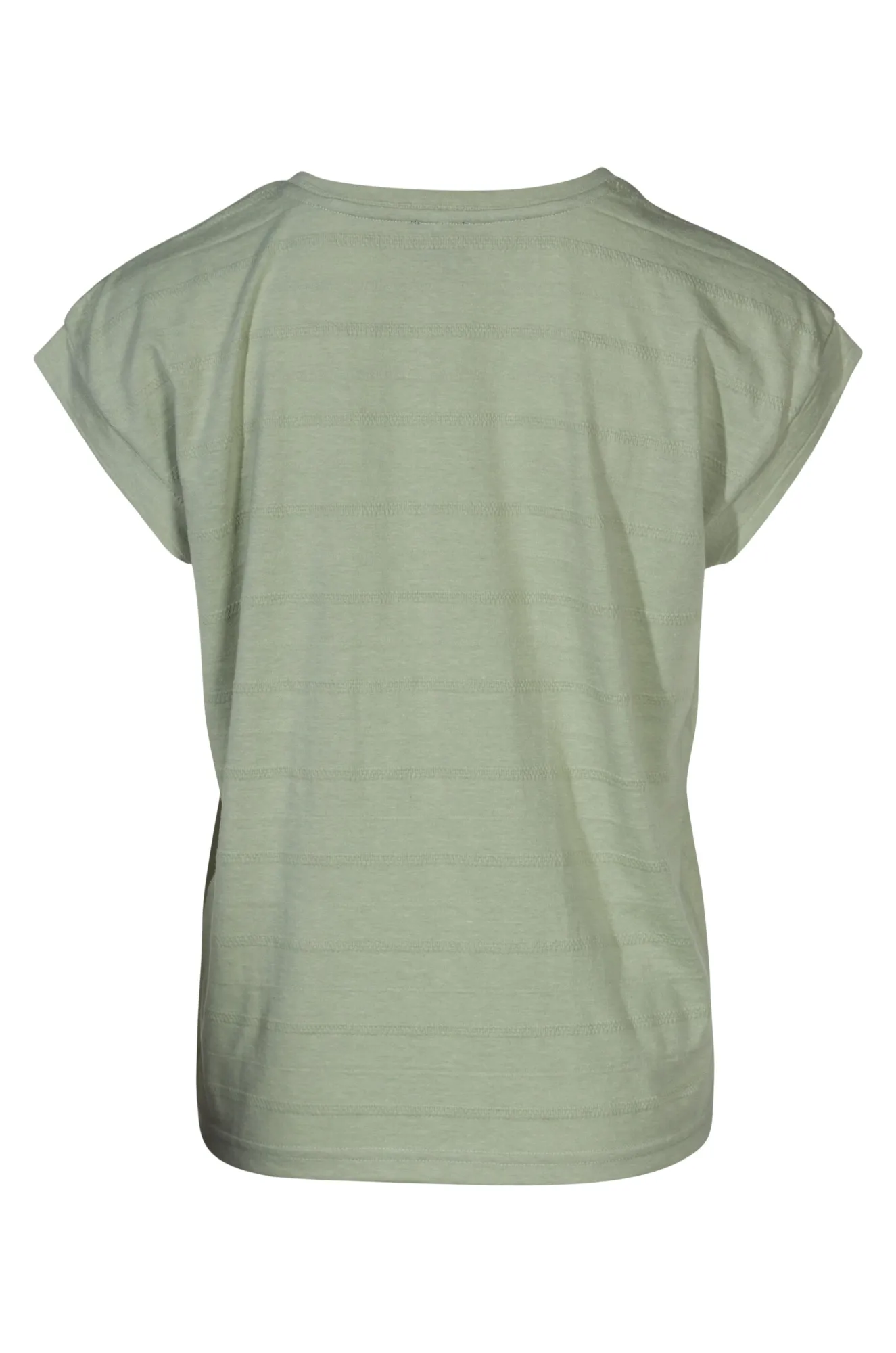 Round neck Jacquard Top | SAGE | 6021A1 Easy Layer