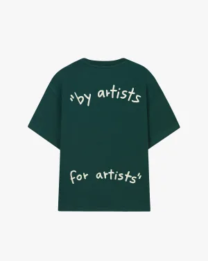 Dream Base Meta Mood Motto Tee Washed Green