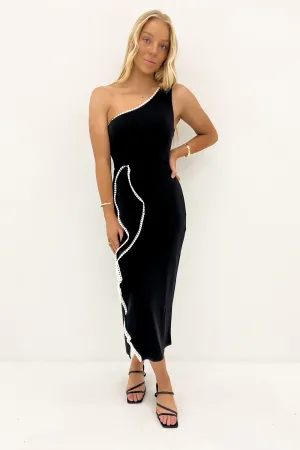 Mid Season Slim Touch Michie Midi Dress Black
