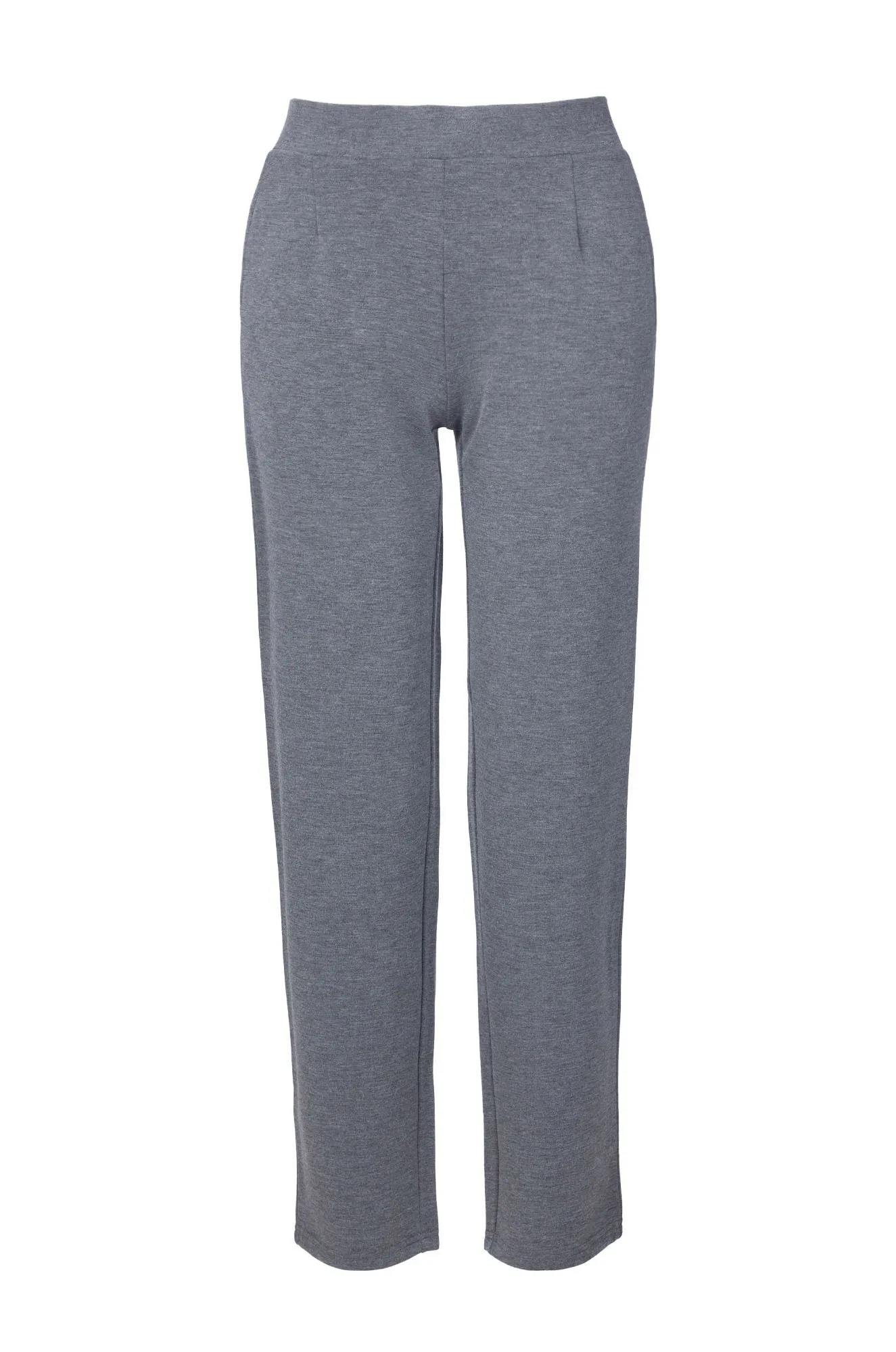 Casual Wear Comfortable Fit Look Short Ponti Pants | GRAPHITE MARLE | 7763B1