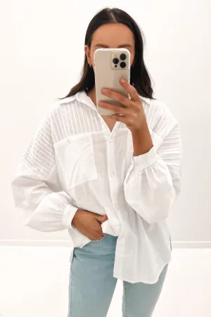 Flexible stretch Timeless Piece Belle Shirt White